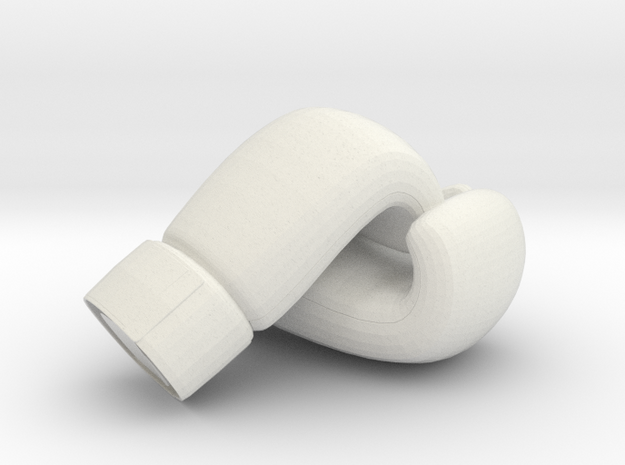 Boxing Gloves in White Natural Versatile Plastic: Small