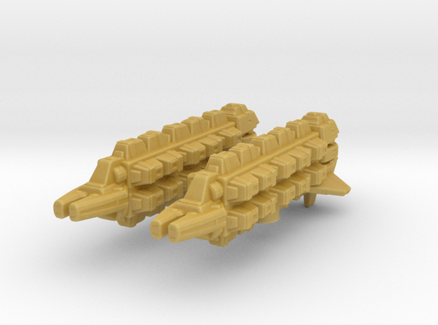 Cardassian Military Freighter 1/7000 AW x2 in Tan Fine Detail Plastic