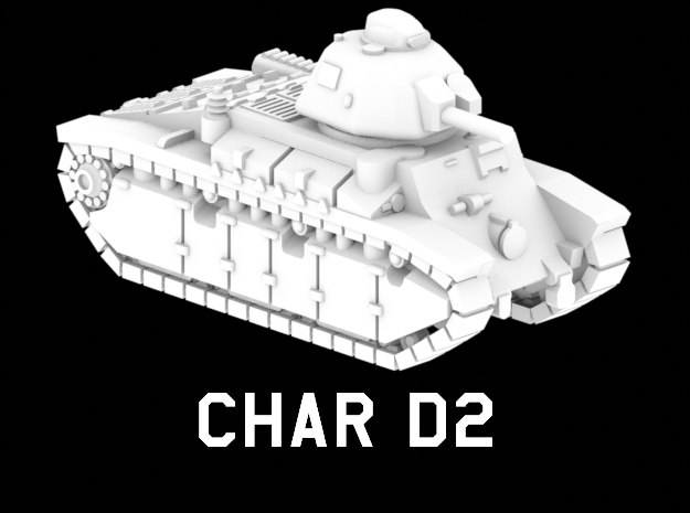 Char D2 in White Natural Versatile Plastic: 1:220 - Z