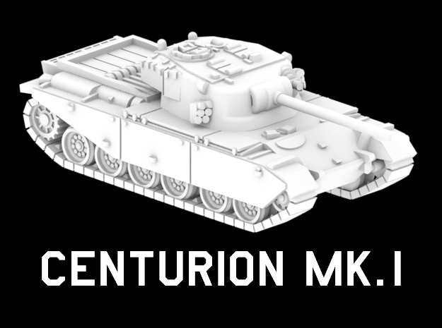 Centurion Mk.1 in White Natural Versatile Plastic: 1:220 - Z