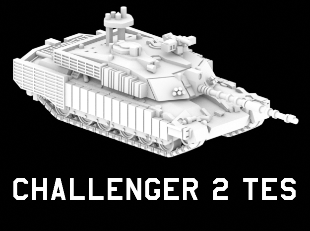 Challenger 2 TES Megatron in White Natural Versatile Plastic: 1:220 - Z