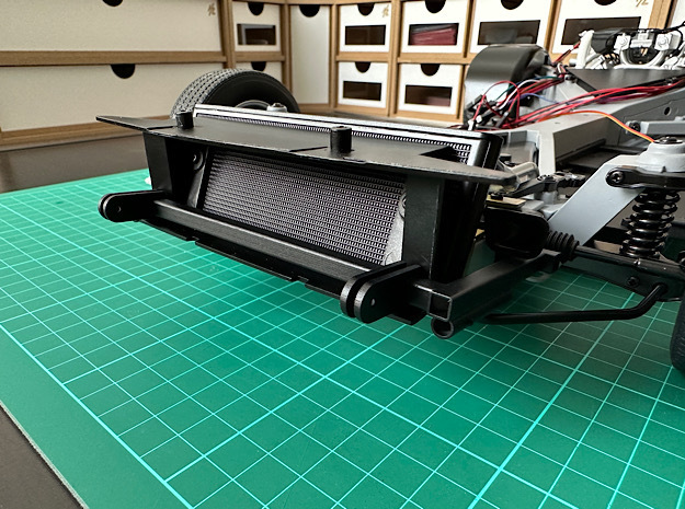 1:8 BTTF DeLorean towbar in Gray Fine Detail Plastic