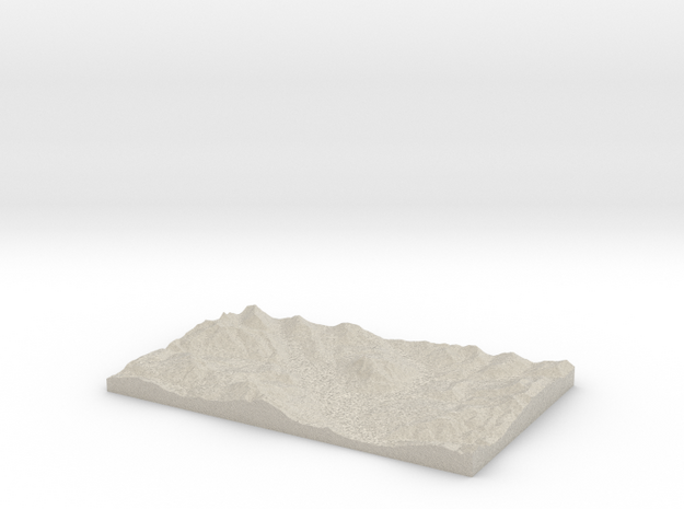 Model of Lake Grant in Natural Sandstone