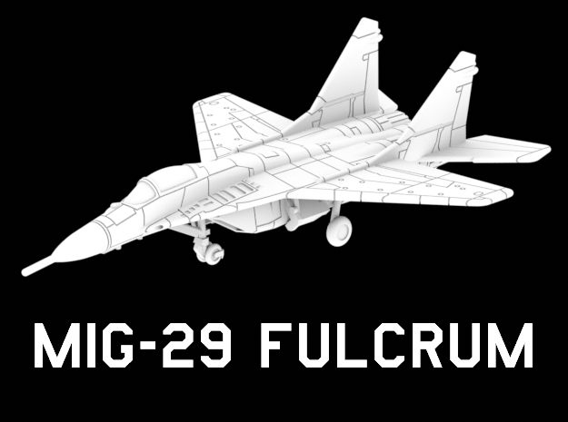 MiG-29 Fulcrum (Clean) in White Natural Versatile Plastic: 1:220 - Z