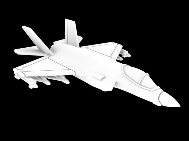 1:400 Scale F-35A (Loaded, Bays Closed, Gear Up) in White Natural Versatile Plastic
