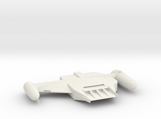 B-Wing Style Bomber Type 2  in White Natural Versatile Plastic