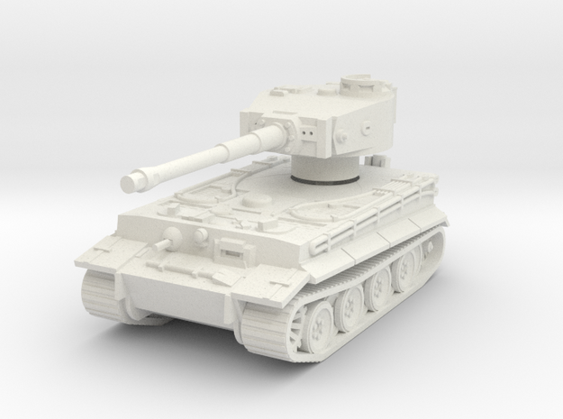Tiger I Rear Turret 1/76 in White Natural Versatile Plastic