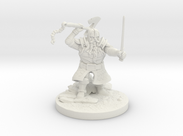 Udreath The Warrior in White Natural Versatile Plastic