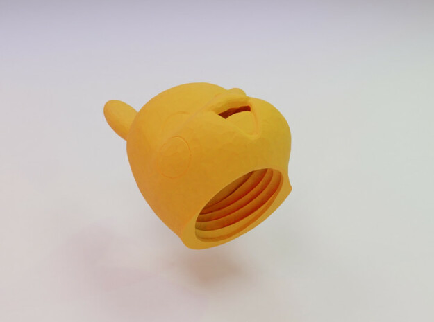 Pikachu Pokemon Toothpaste Cap in Yellow Processed Versatile Plastic