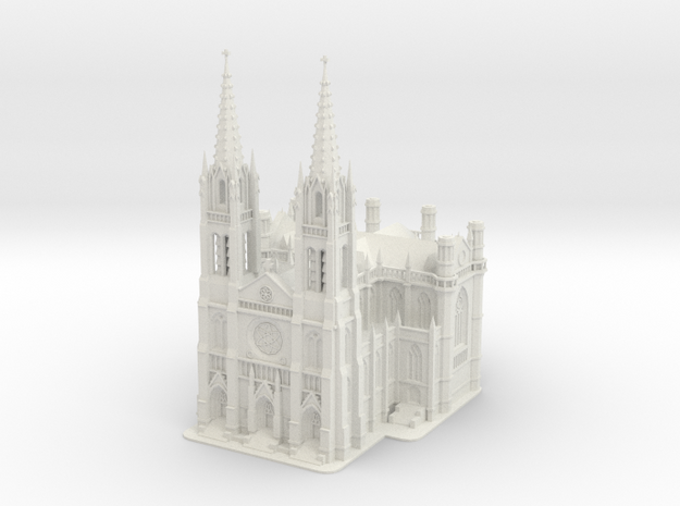 Denver Cathedral in White Natural Versatile Plastic