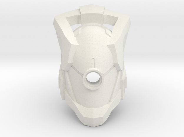 Glatorian Helmet (Destiny-inspired) in White Natural Versatile Plastic