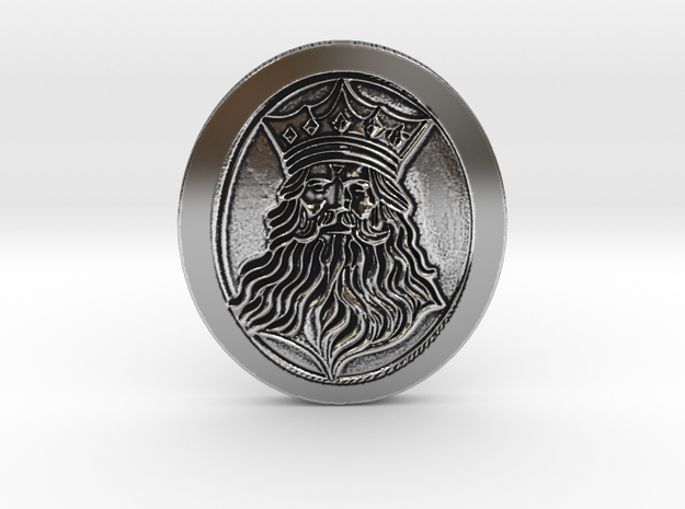 Lord Zeus Bespoke 100% REAL Coin in Antique Silver