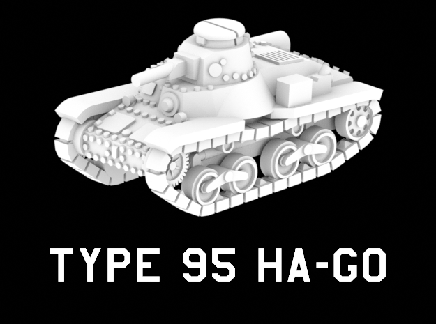 Type 95 Ha-Go in White Natural Versatile Plastic: 1:220 - Z