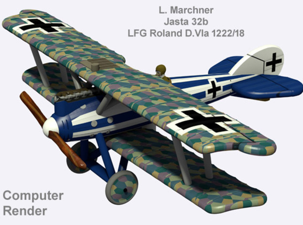 Ludwig Marchner LFG Roland D.VIa (full color) in Natural Full Color Nylon 12 (MJF)