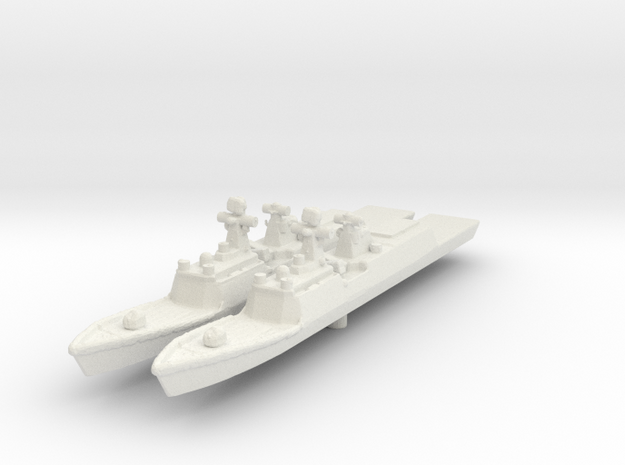 PLAN Type 054A Jiangkai II in White Natural Versatile Plastic: 1:2400