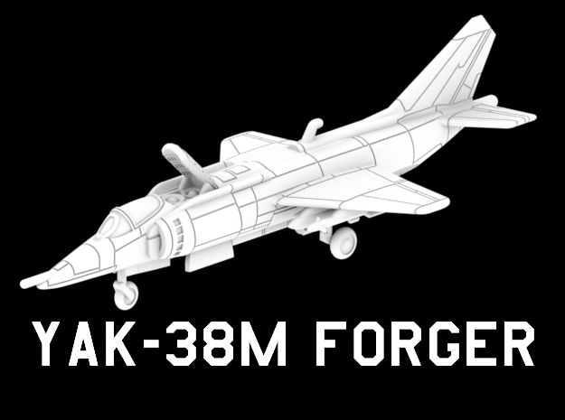 Yak-38M Forger (Loaded, Vertical) in White Natural Versatile Plastic: 1:220 - Z