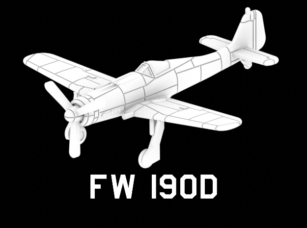 FW 190D in White Natural Versatile Plastic: 1:220 - Z