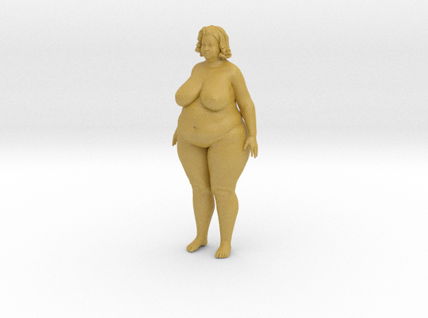 1/32 Fat Woman 001 in Tan Fine Detail Plastic: 1:32