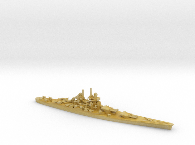 French Battleship Jean Bart (Post War) in Tan Fine Detail Plastic: 1:1800