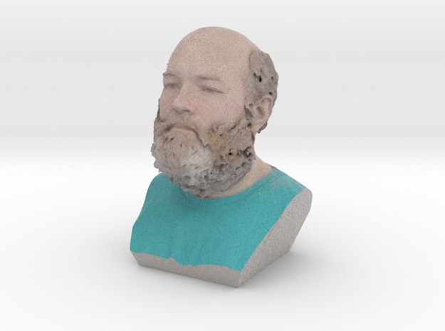 Nigels beardy heed bust in Natural Full Color Sandstone