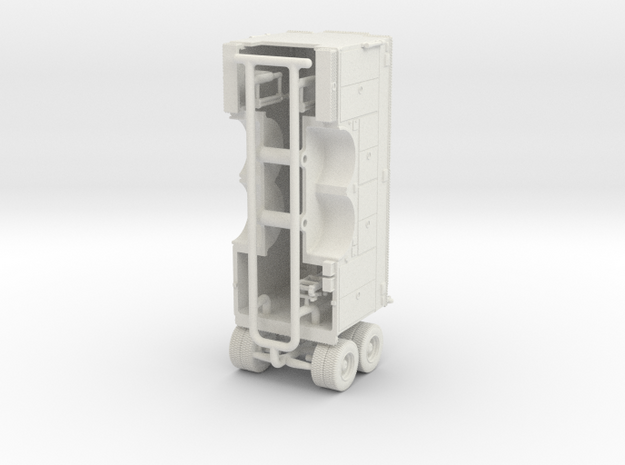 1/64 Tandem Axle Rescue Pumper Compartment Doors in White Natural Versatile Plastic