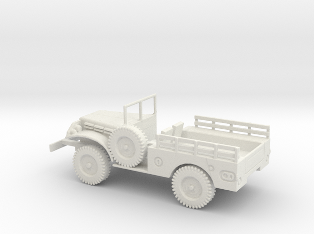 1/76 Scale Dodge WC-51 Troop Carrier in White Natural Versatile Plastic