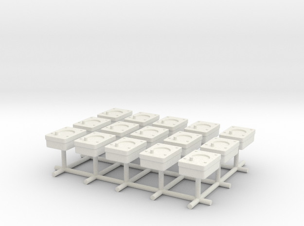 1/32 USN Gauges Lv1 Set 15 Units in White Natural Versatile Plastic