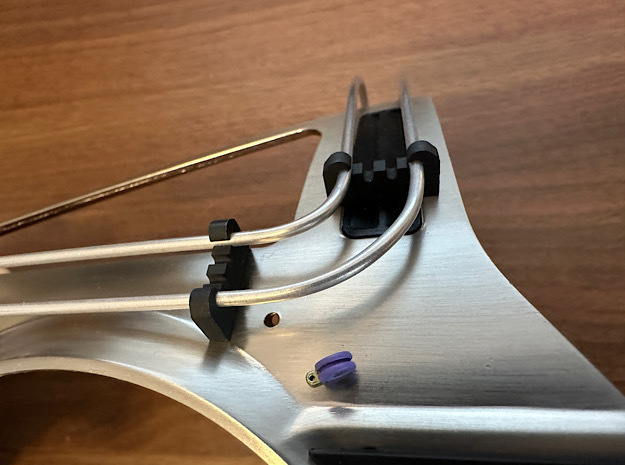 1:8 BTTF DeLorean flux bands brackets set in Tan Fine Detail Plastic