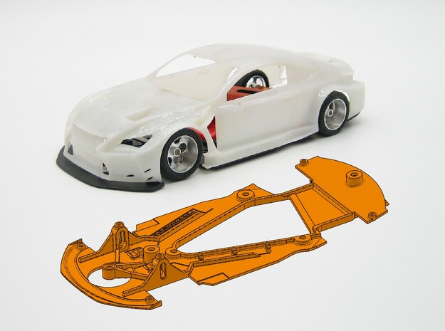  PSSW00601 chassis Sideways Lexus RC F GT3 in White Natural Versatile Plastic