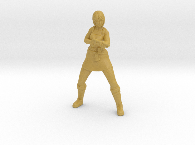 RE3 Jill Valentine boardgame miniature model rpg in Tan Fine Detail Plastic