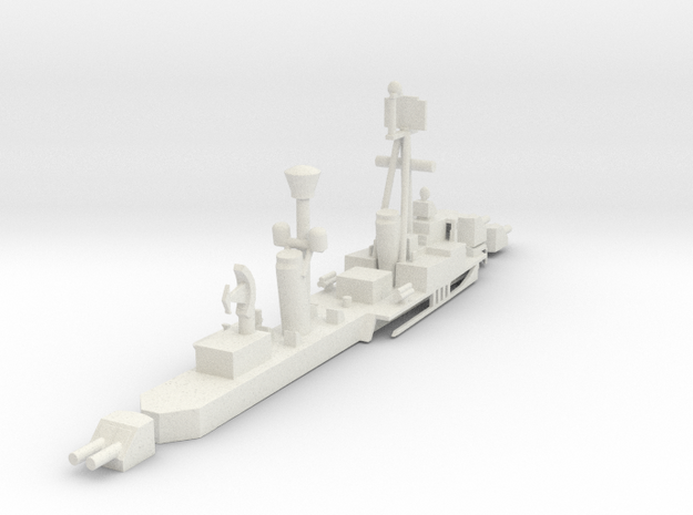 1/500 Scale USS Goodrich DDR-831 Upper Works in White Natural Versatile Plastic