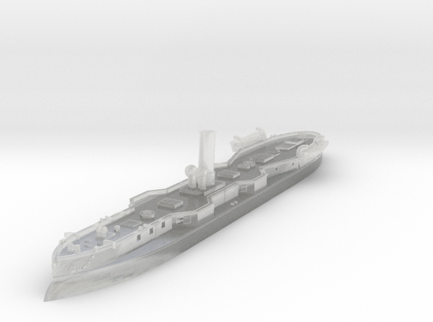 1/1250 Avnillah Class Ironclad (1869) in Clear Ultra Fine Detail Plastic