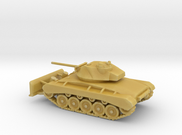 1/160 Scale M24 Chaffee Tank Dozer in Tan Fine Detail Plastic