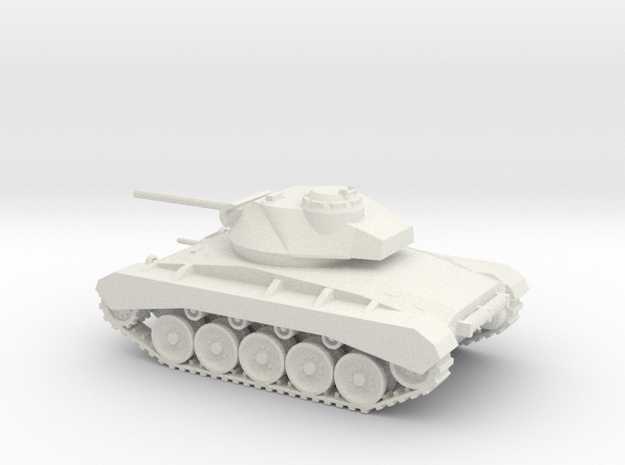 1/72 Scale M24 Chaffee Tank in White Natural Versatile Plastic