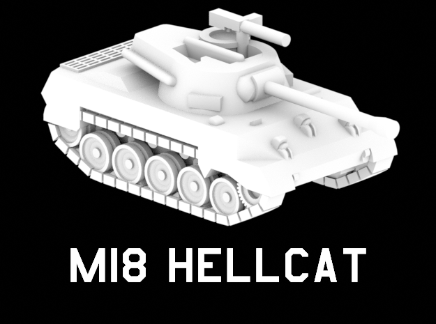 M18 Hellcat in White Natural Versatile Plastic: 1:220 - Z