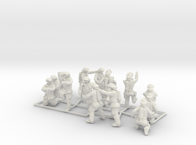 1/35 Fire Fighters Set 1 in White Natural Versatile Plastic