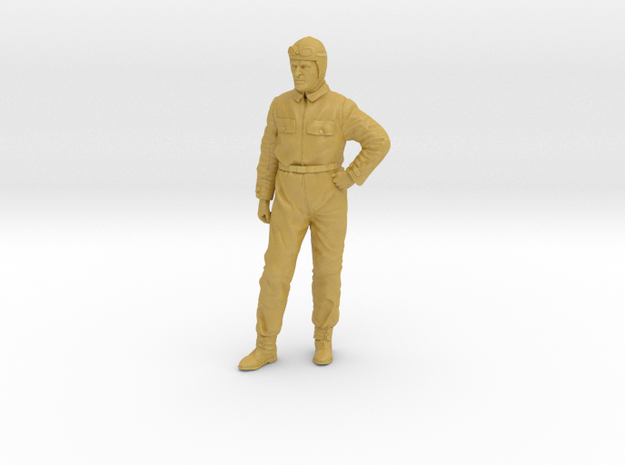 race car driver of the thirties-1/43 in Tan Fine Detail Plastic