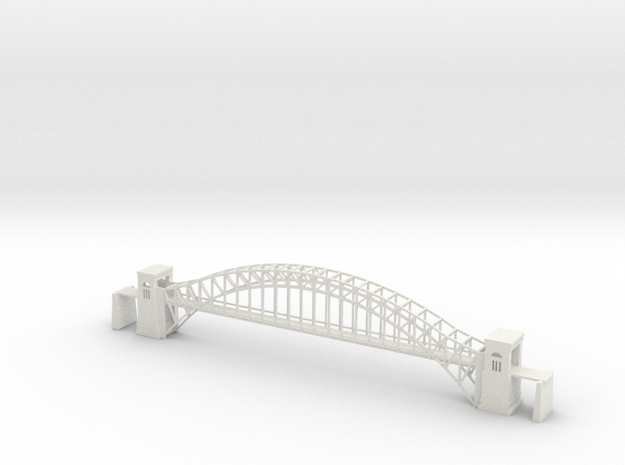 1/700 Scale Hellgate Bridge NYC NY in White Natural Versatile Plastic