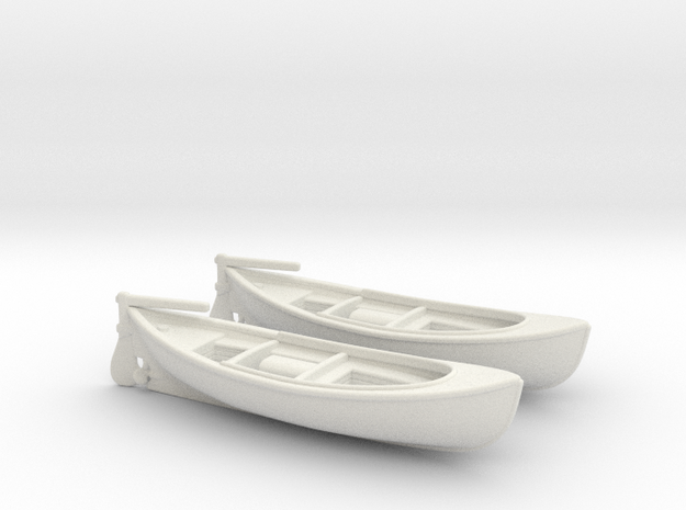 1/128 USN 26ft Whaleboat SET in White Natural Versatile Plastic