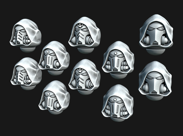Gen10 Hooded Helmets in Tan Fine Detail Plastic