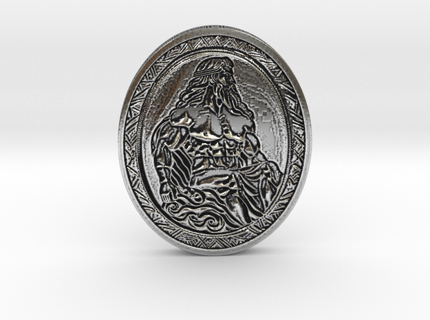 Lord Zeus Bespoke Coin of Virtue in Antique Silver