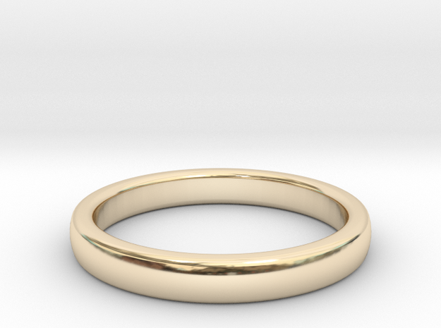 Masculine Band All sizes, Multisize in 14k Gold Plated Brass: 4.5 / 47.75