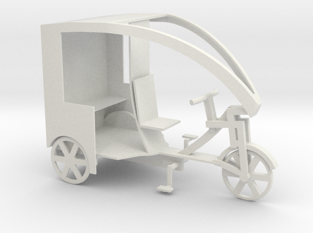 pc32-pedicab in White Natural Versatile Plastic