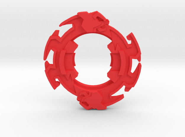 Beyblade Galzzly | Plastic Gen Attack Ring in Red Processed Versatile Plastic