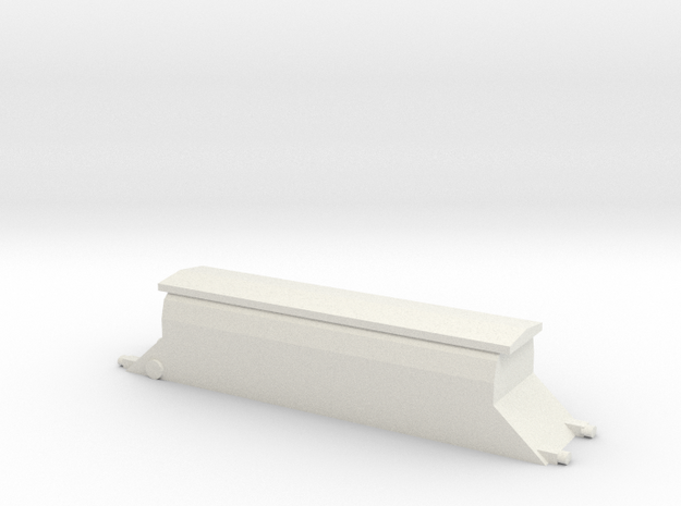 T gauge Wagon Short Covered in White Natural Versatile Plastic