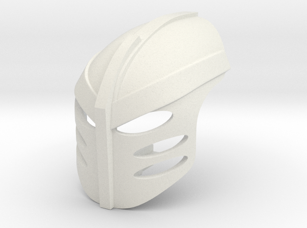 Kanohi Arai (V3), Mask of Neutrality in White Natural Versatile Plastic