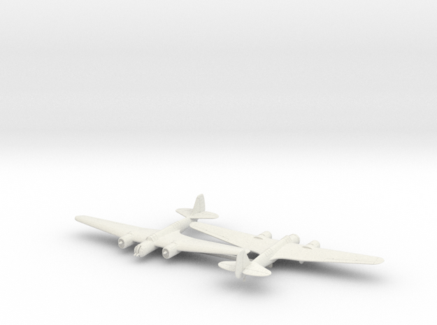 1/200 Tupolev SB 2 M-100 in White Natural Versatile Plastic