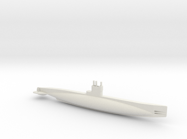 1/350 Scale USS H-Class Submarine in White Natural Versatile Plastic