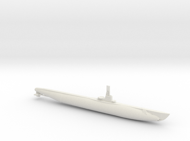 1/700 Scale USS Salmon-class  in White Natural Versatile Plastic