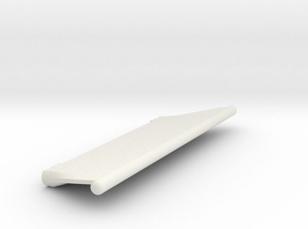 Long Slider Left in White Natural Versatile Plastic
